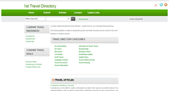 Desktop Screenshot of 1sttraveldirectory.com